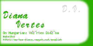 diana vertes business card